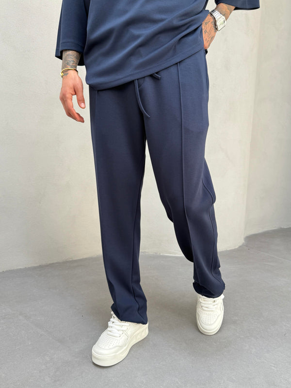 Lacivert Oysho Kumaş Baggy Pantolon