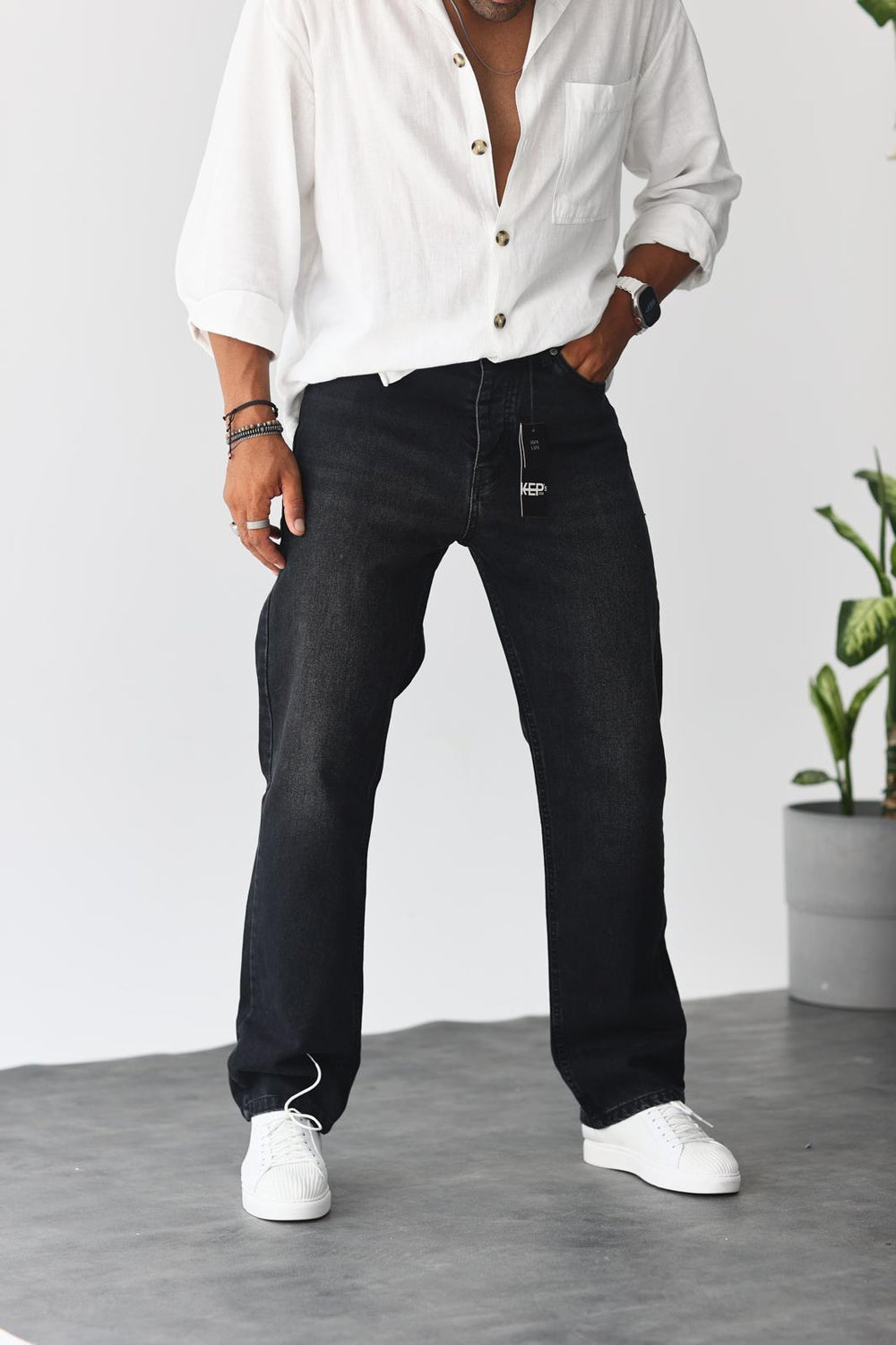Antrasit Baggy Jean