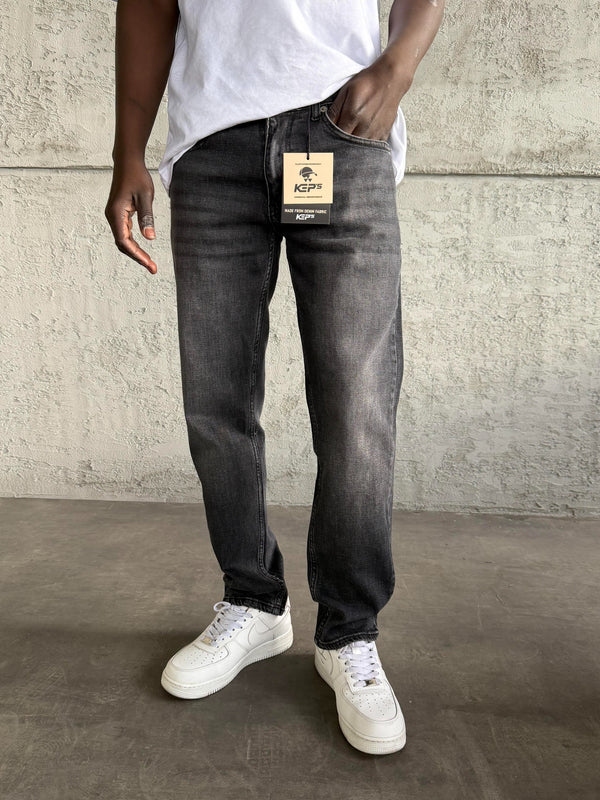 Antrasit Taşlamalı Likralı Regular Fit Jean