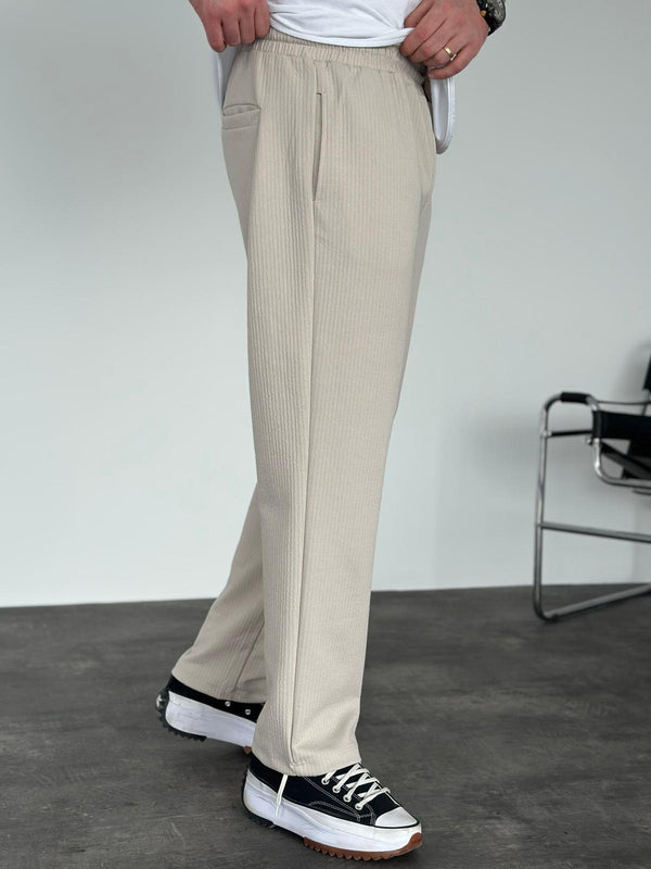 Bej Fitilli Jogger