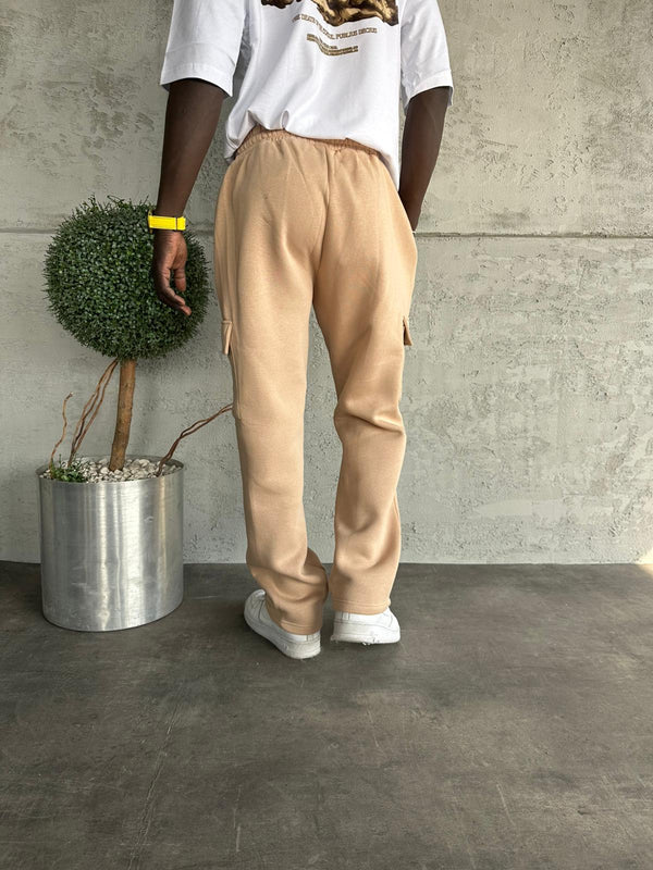 Bej Kargo Cep Eşofman