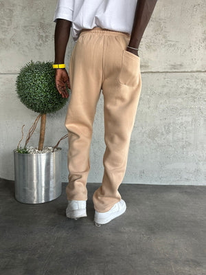 Bej Kurukafa Baskılı Eşofman