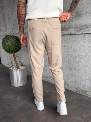 Bej Regular Fit Kumaş Pantolon