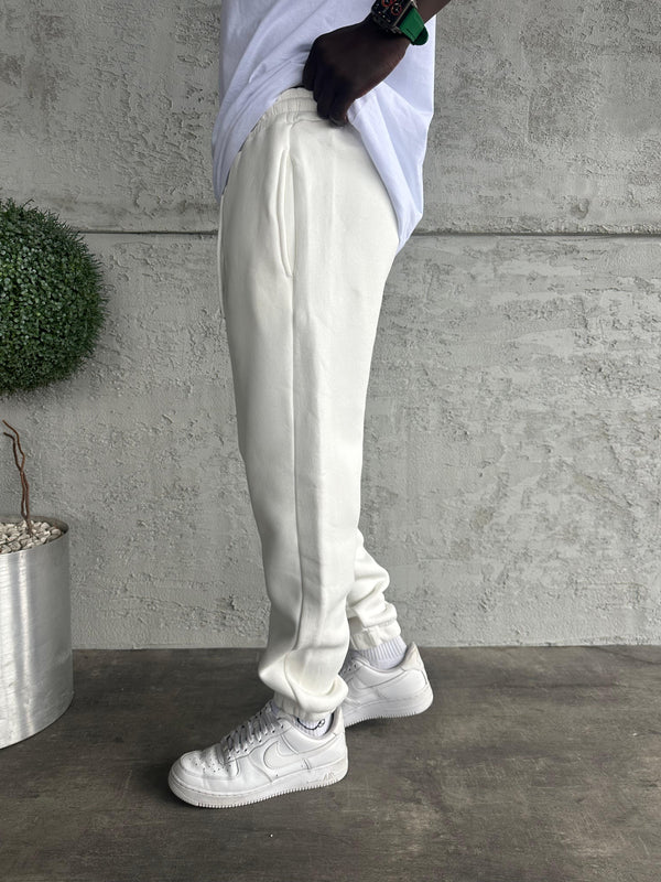 Beyaz Paça Lastik Eşofman