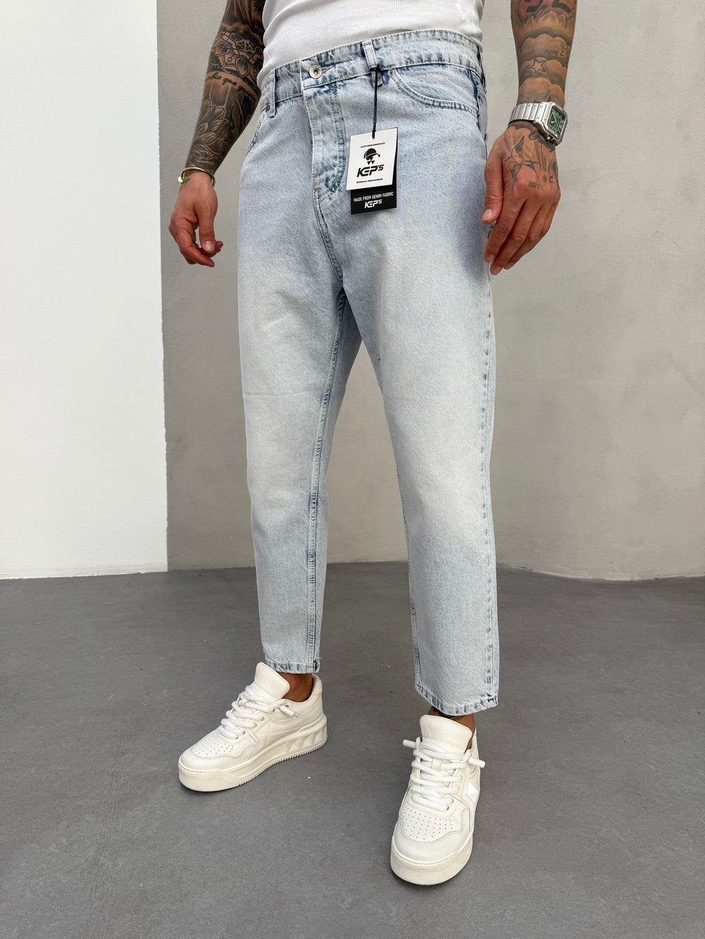 Buz Mavi Boyfriend Jean