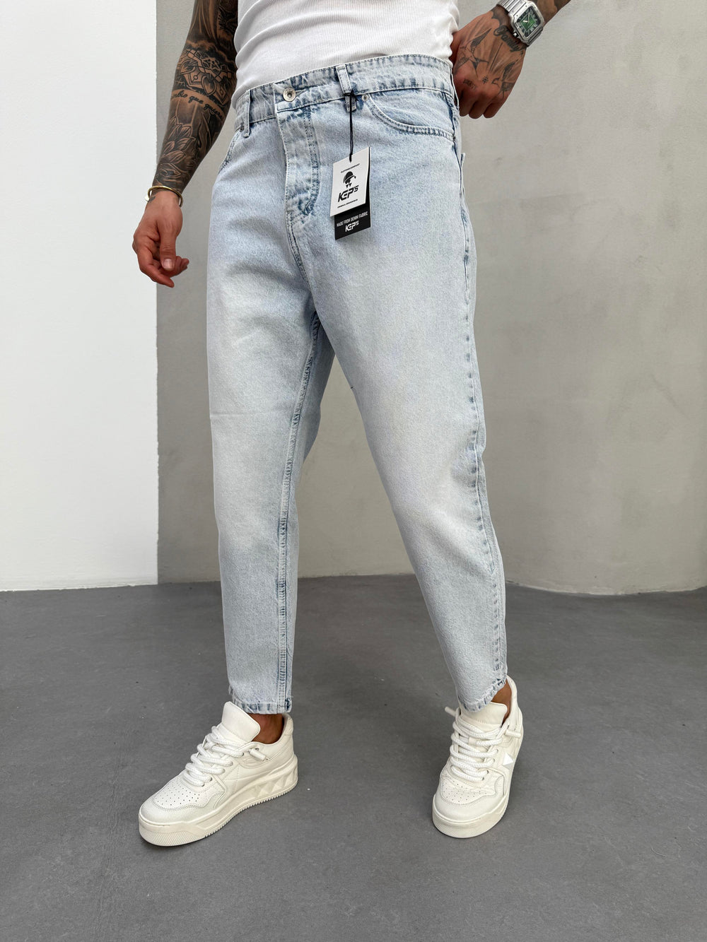 Buz Mavi Boyfriend Jean