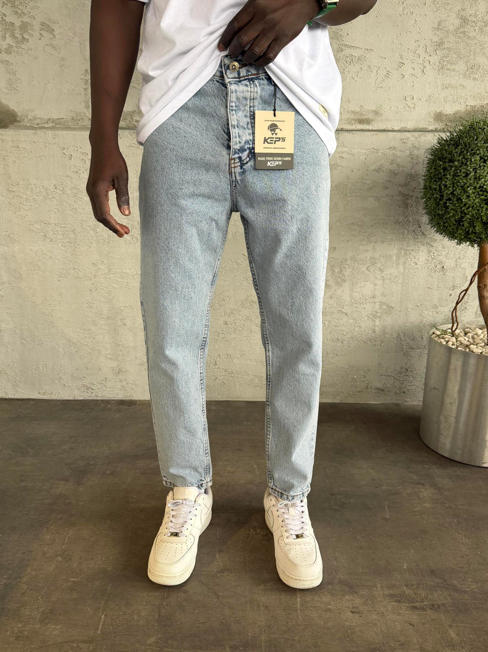 Buz Mavi Boyfriend Jean