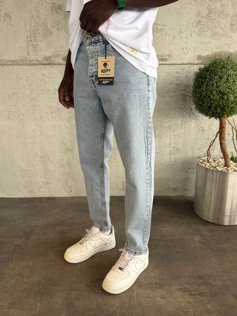 Buz Mavi Boyfriend Jean
