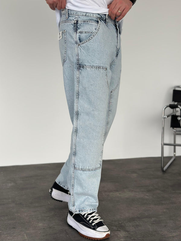 Buz Mavi Relax Baggy Jean