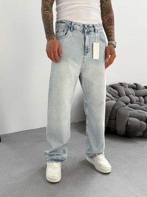 Buz Mavi Relax Baggy Jean