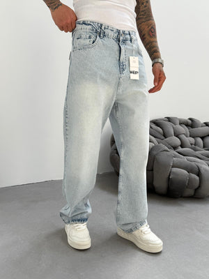 Buz Mavi Relax Baggy Jean