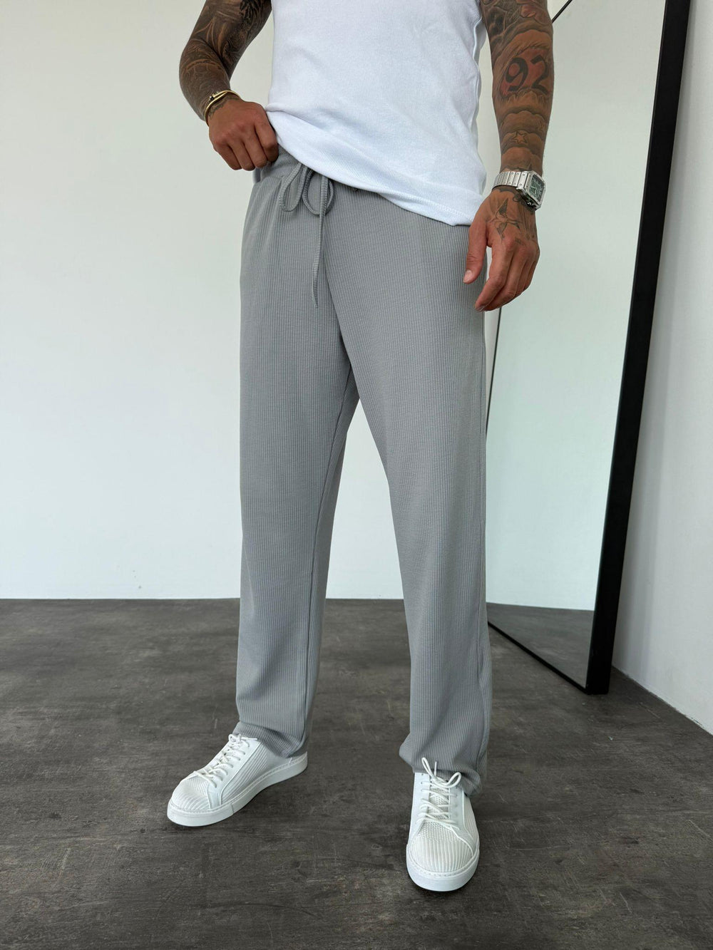 Füme Fitilli Baggy Pantolon