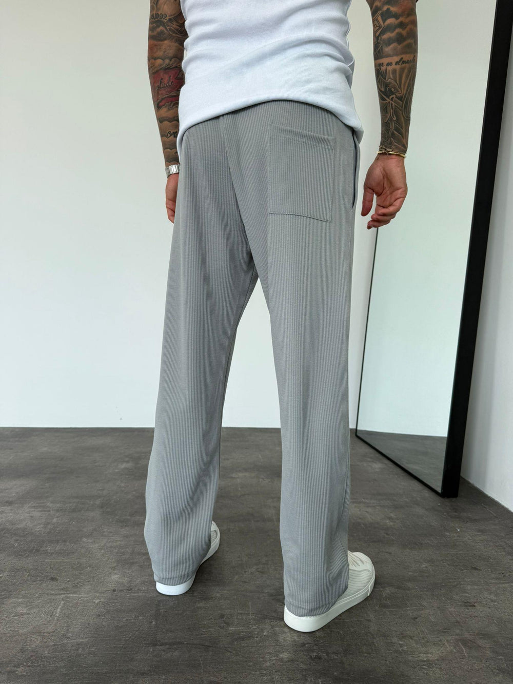 Füme Fitilli Baggy Pantolon