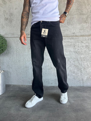 Füme Lazerli Baggy Jean