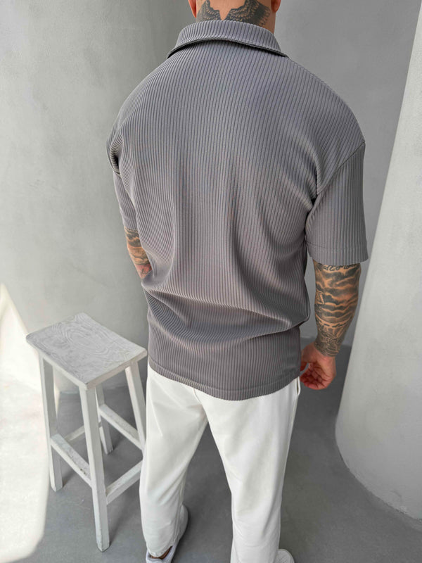 Füme Polo Yaka T-Shirt