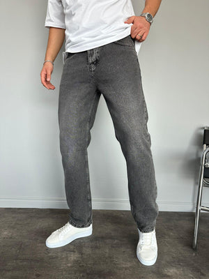 Füme Taşlamalı Baggy Jean