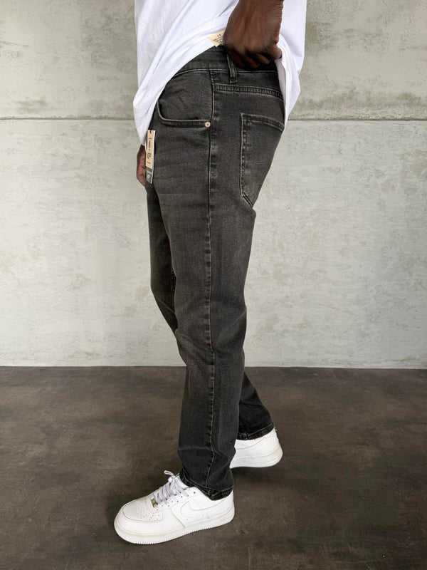 Füme Taşlamalı Likralı Regular Fit Jean