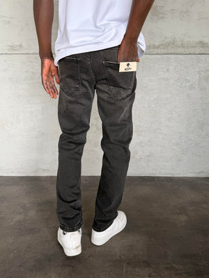 Füme Taşlamalı Likralı Regular Fit Jean