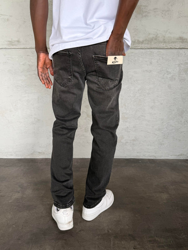 Füme Taşlamalı Likralı Regular Fit Jean