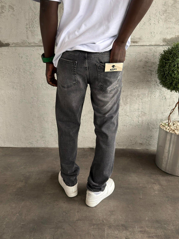 Füme Taşlamalı Likralı Regular Fit Jean