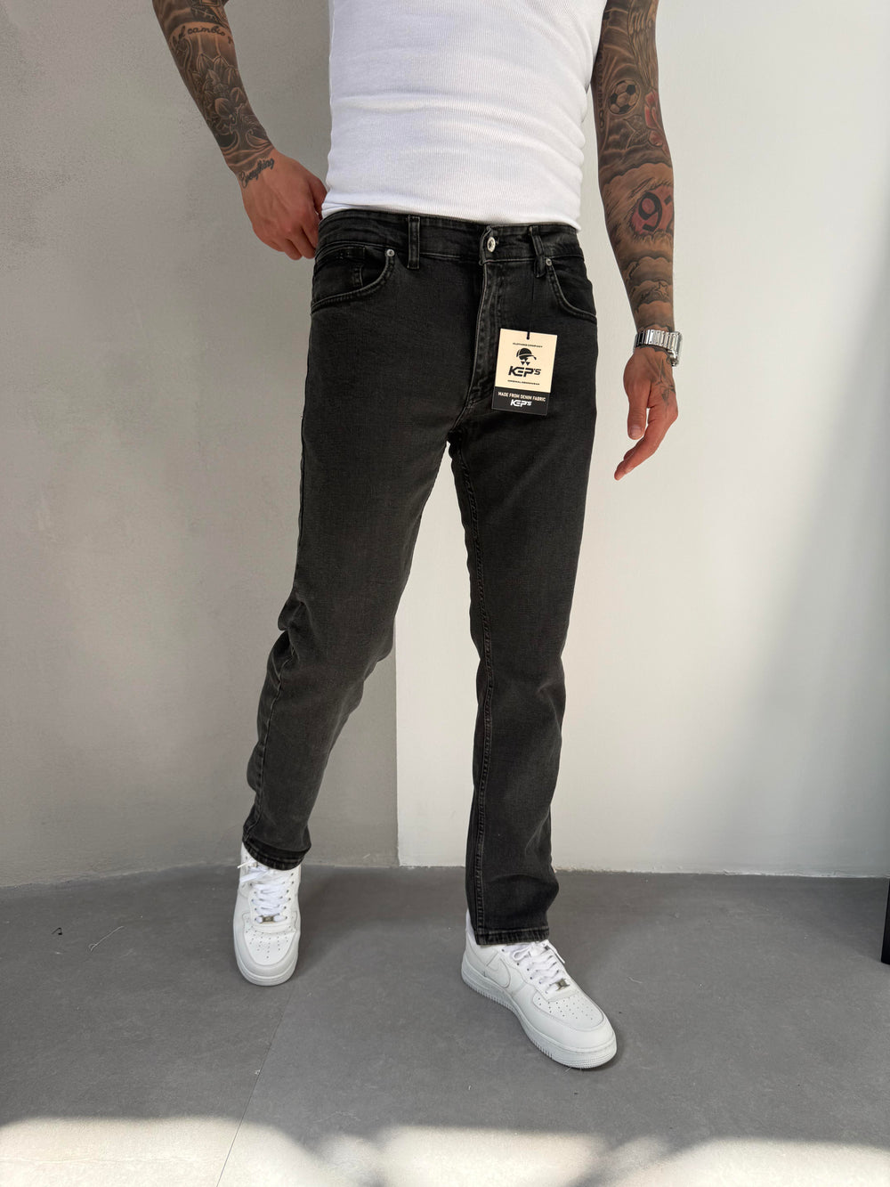 Füme Taşlamalı Regular Fit Jean