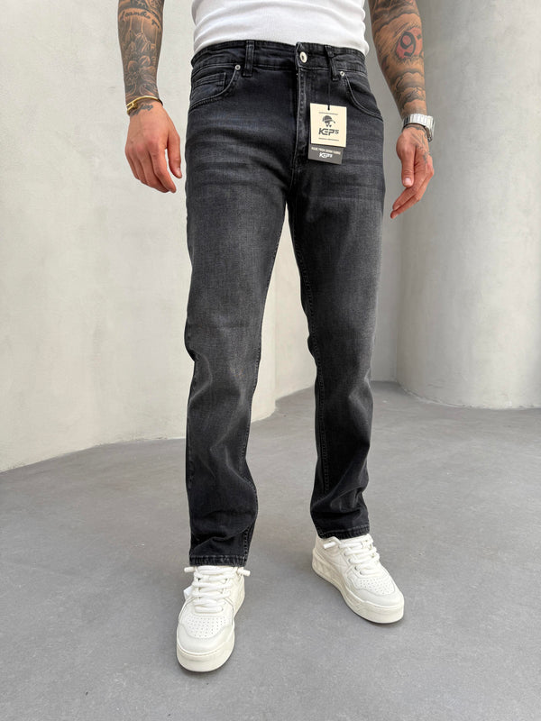 Füme Taşlamalı Regular Fit Jean