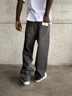 Füme Taşlamalı Relax Baggy Jean