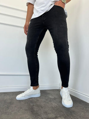 Füme Taşlamalı Slimfit Jean