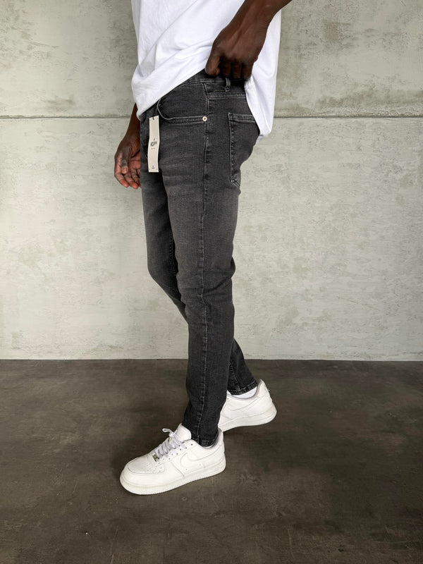Füme Taşlamalı Slimfit Jean