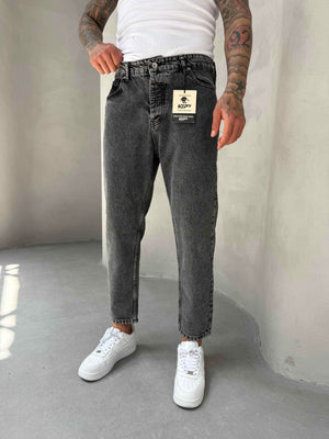 Füme Yıkamalı Boyfriend Jean