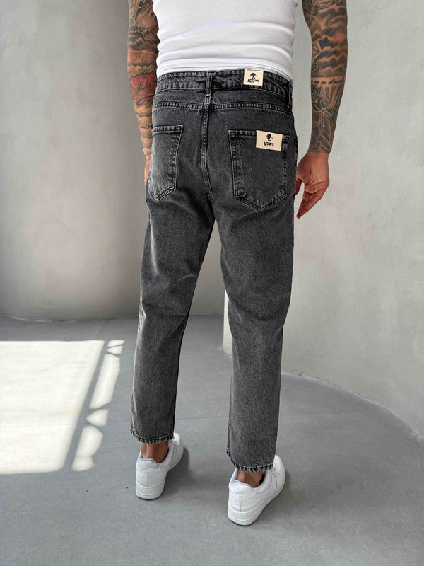Füme Yıkamalı Boyfriend Jean