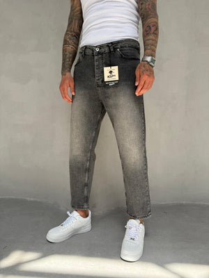 Füme Yıkamalı Likralı Boyfriend Jean