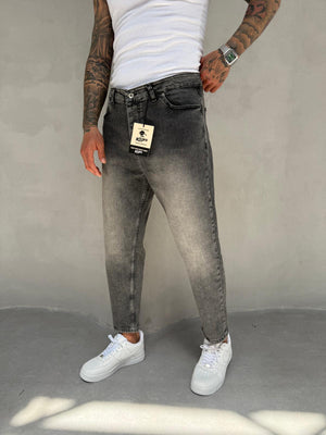 Füme Yıkamalı Likralı Boyfriend Jean