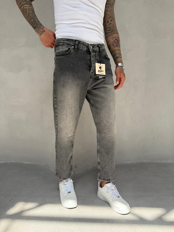 Füme Yıkamalı Likralı Boyfriend Jean