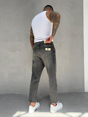 Füme Yıkamalı Likralı Boyfriend Jean