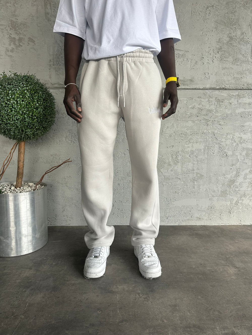 Gri California Yazılı Eşofman