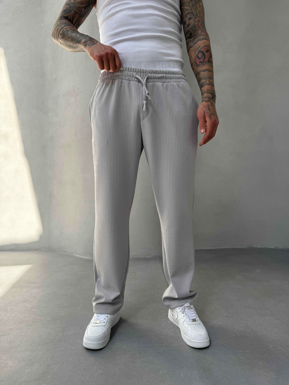 Gri Fitilli Jogger