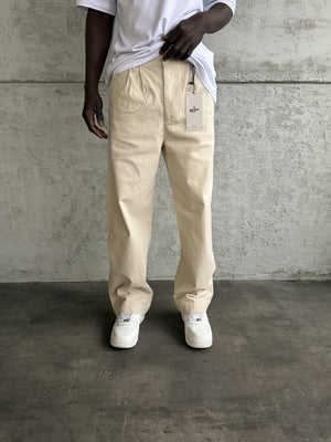 Gri Gabardin Relax Fit Pantolon