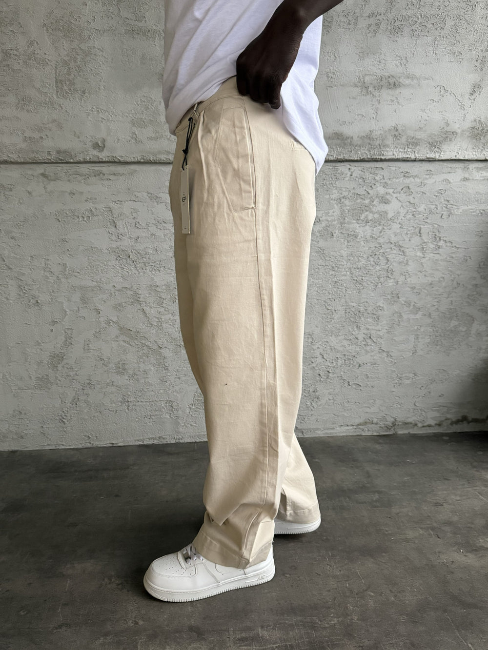 Gri Gabardin Relax Fit Pantolon