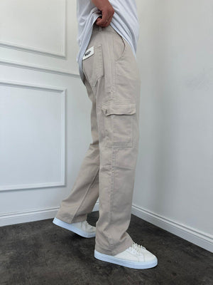 Gri Kargo Cep Baggy Jean