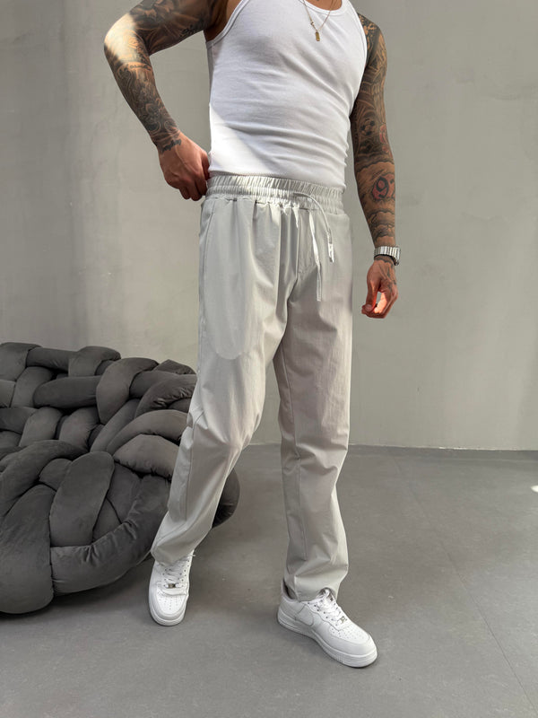 Gri Paraşüt Kumaş Jogger