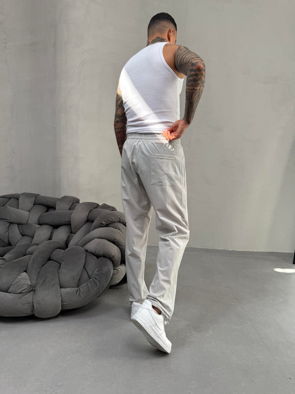 Gri Paraşüt Kumaş Jogger