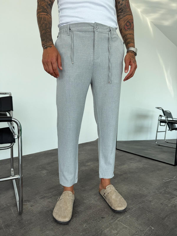 Gri Regular Fit Kumaş Pantolon