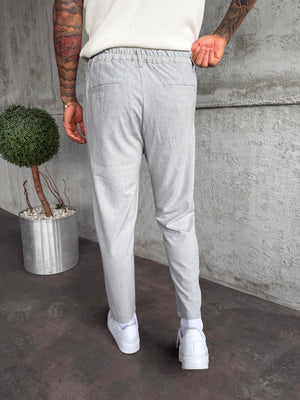 Gri Regular Fit Kumaş Pantolon