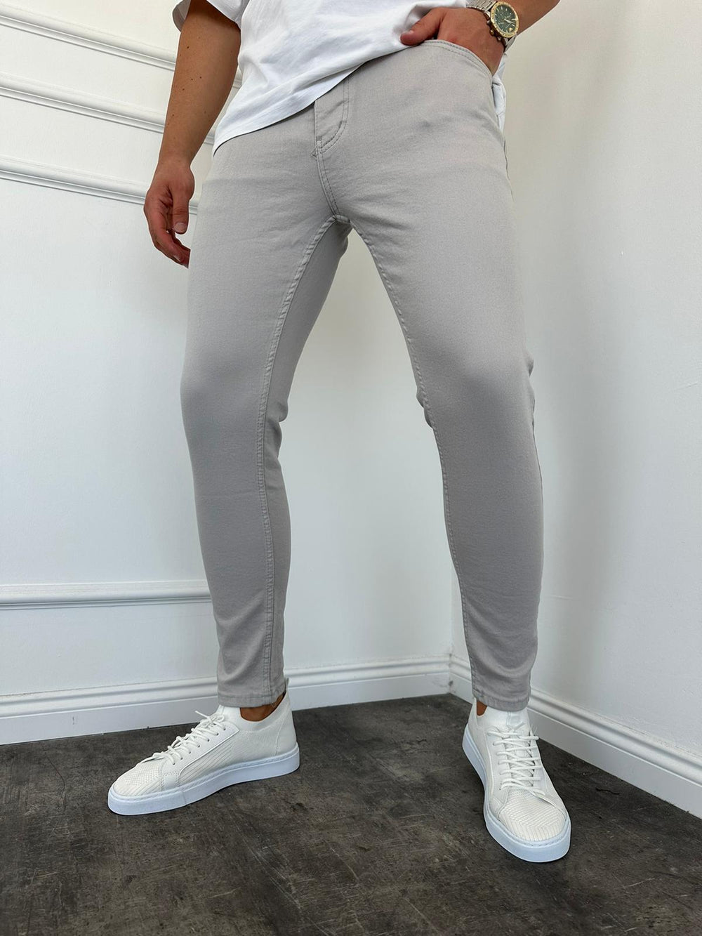 Gri Slimfit Jean