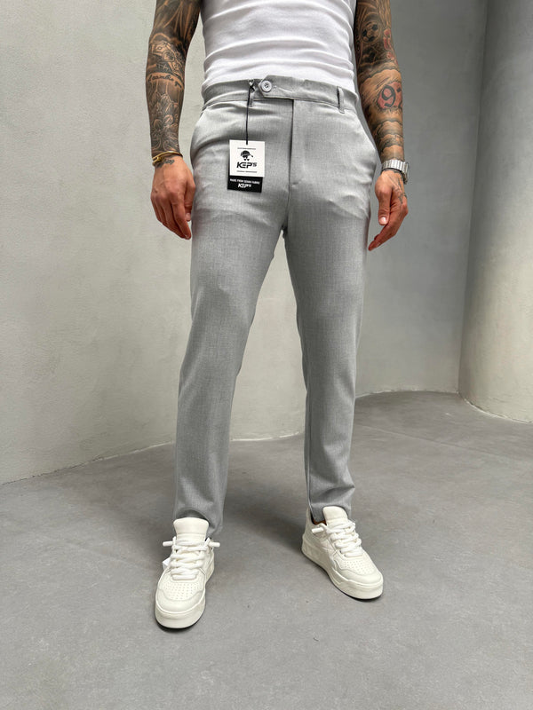 Gri Slimfit Kumaş Pantolon