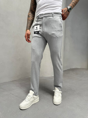 Gri Slimfit Kumaş Pantolon