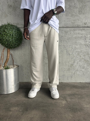 Gri  Yazı Detaylı Baggy Eşofman