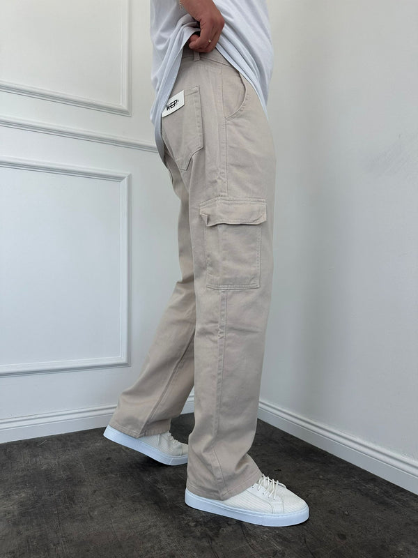 Gri Yırtıklı Baggy Jean