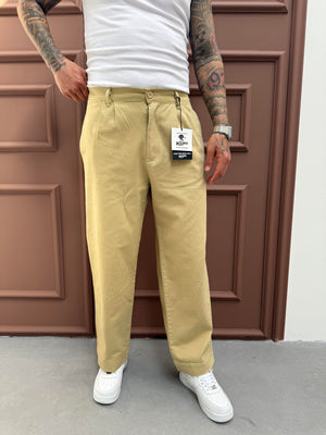 Hardal Gabardin Relax Fit Pantolon
